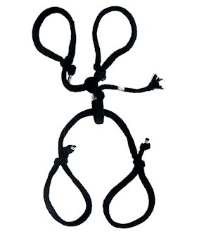 FETISH FANTASY SILK ROPE HOG TIE