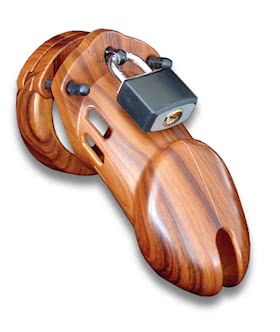 CB6000 Wood Chastity Device 325