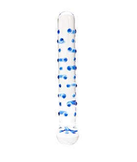 Dots the Spots Glass Dildo