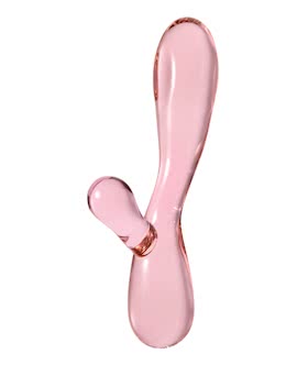 Sattva Rabbit Style Glass Dildo