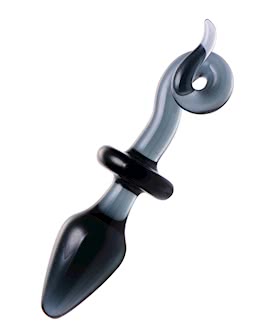 Swine Pig Tail Glass Anal Plug