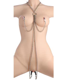 Collar Nipple and Clit Clamp Set