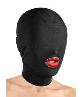 Disguise Open Mouth Hood with Padded Blindfold