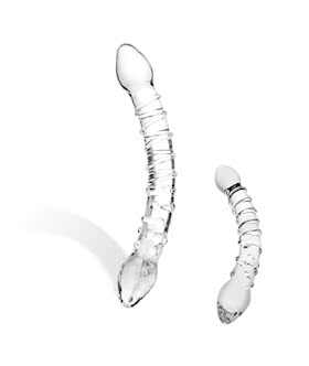 Double Trouble Glass Dildo