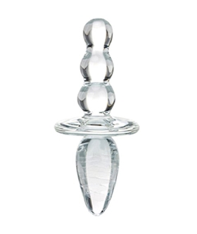 Glas Titus Beaded Glass Butt Plug
