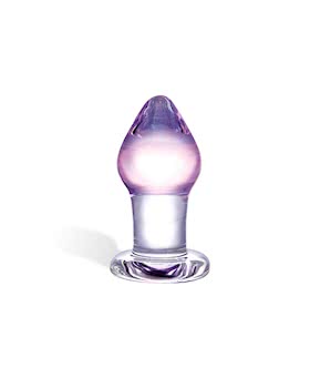 Glas Amethyst Rain Glass Butt Plug