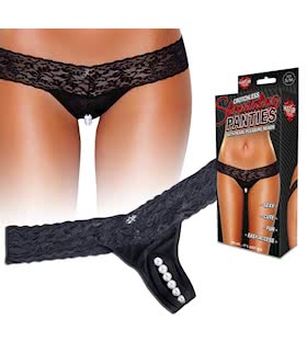 Clitoral Stimulating Thong With Beads