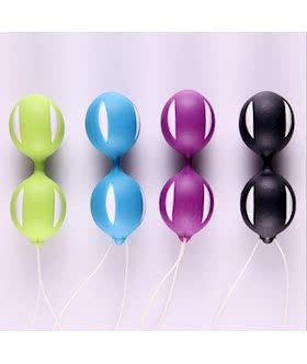 Black Silicone Duo Love Balls