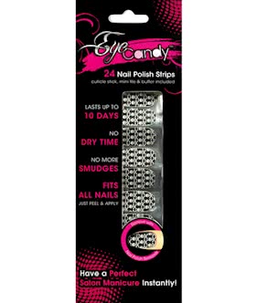 BlackWhite Skulls Nail Foil