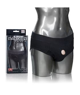 Packer Gear Black Brief Harness L XL