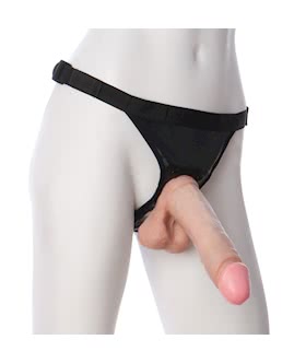 VacULock 8 Inch Realistic Cock With Ultra Harness