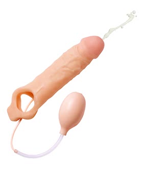 Realistic Ejaculating Penis Enlargement Sheath Packaged