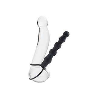 Silicone Love Rider Beaded Dual Penetrator