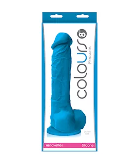 Colours Pleasure Suction Cup Dildo With Balls