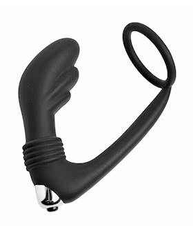 Prostatic Play Nova Silicone Cock Ring and Prostate Vibe