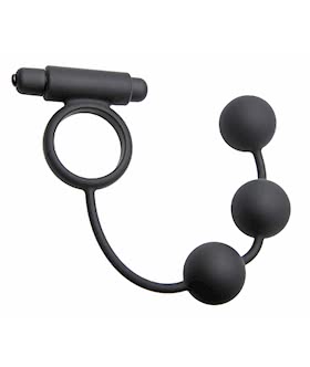 TriOrb Vibrating Cock Ring and Weighted Silicone Anal Balls