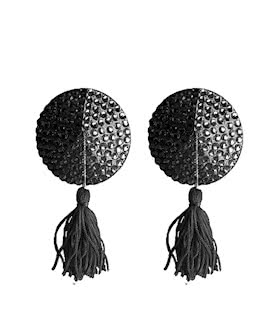 Nipple Tassels Round Black