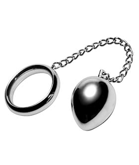 Stainless Steel Cock Ring and Anal Plug