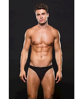 Envy Microfiber Thong M L Stripe