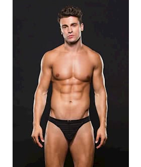 Microfiber Thong S M Stripe