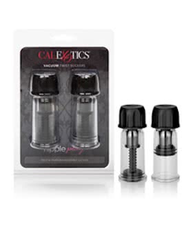 Nipple Play Vacuum Twist Suckers Black