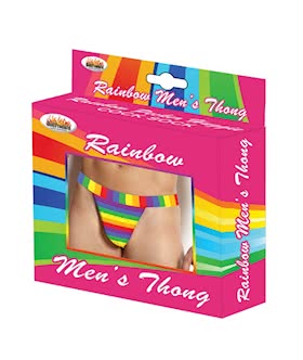 Rainbow Mens Thong