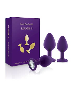 RS Soiree Booty Plug Set 3x Purple