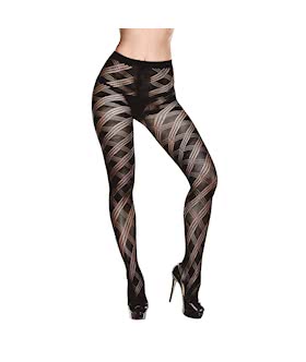 Baci Argyle Jacquard Pantyhose Queen Size