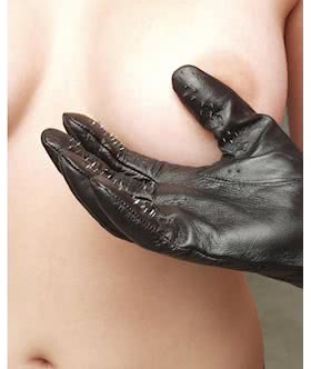 Leather Vampire Gloves S
