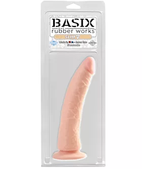 Basix Slim Dildo With Suction Cup Dildo