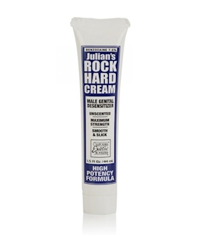 Julians Rock Hard Cream Packaged