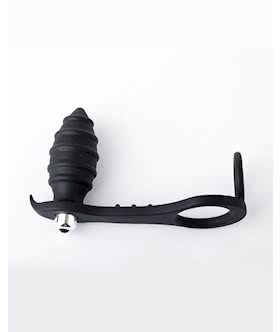 Double Duty Cock Ring and Anal Plug