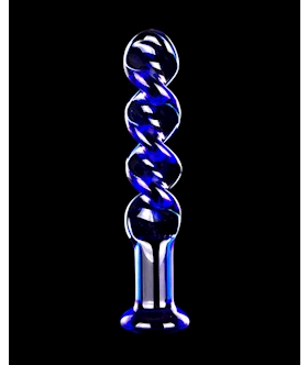 Twisted Pleasure Glass Dildo