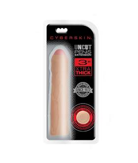 CyberSkin Xtra Thick Uncut Transformer Penis Extension  3 Inch