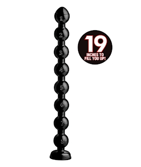 Hosed 19 Inch Beaded Thick Anal Snake