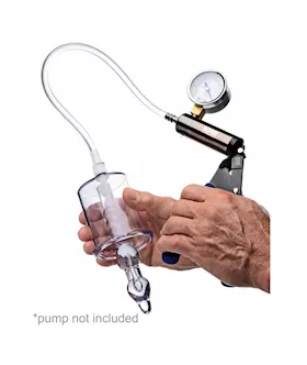 Anal Pump Cylinder With Stimulator Shaft