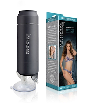 Penthouse Pet CyberSkin HandsFree Adjustable Dual Stroker  Misty Lovelace