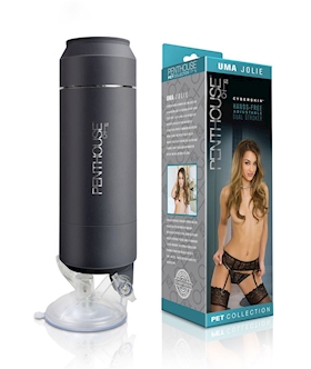 Penthouse Pet CyberSkin HandsFree Adjustable Dual Stroker  Uma Jolie