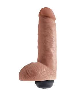 King Cock  8 Inch Squirting Dildo with Balls