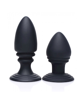 Duplex Silicone Anal Plug Set