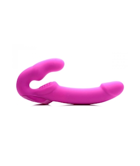 Evoke Rechargeable Vibrating Silicone Strapless StrapOn