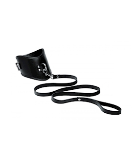 Leather Posture Collar With Leash