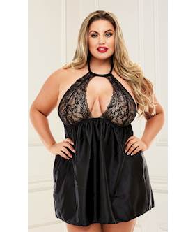 Sexy Lace Babydoll Set