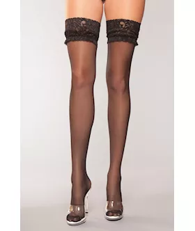 Lace Top Ooh La La Thigh Highs - O/s