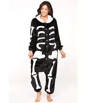Skeleton Adult Onesie