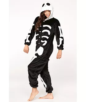 Skeleton Adult Onesie