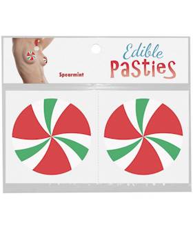 Spearmint Candy Swirls  Edible Body Pasties