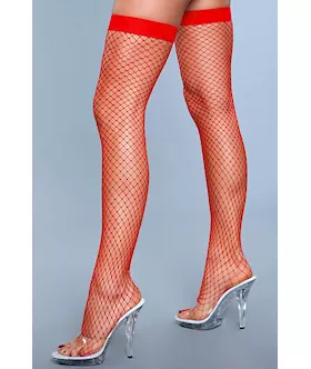 Catch Me If You Can Fishnet Thigh Highs