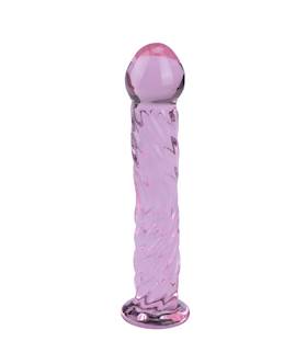 Pinky Swirls Glass Massager