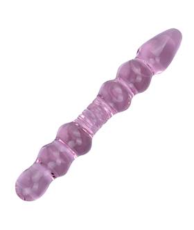 Pink Glass Butt Beads